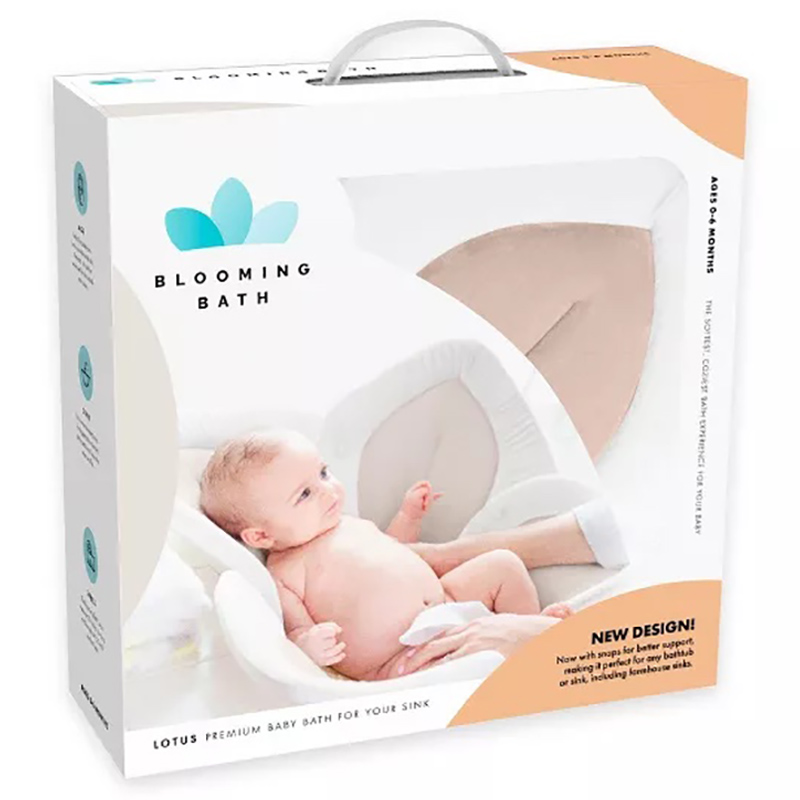 Blooming Bath - Lotus w/ Snaps - Cream/White/Clay