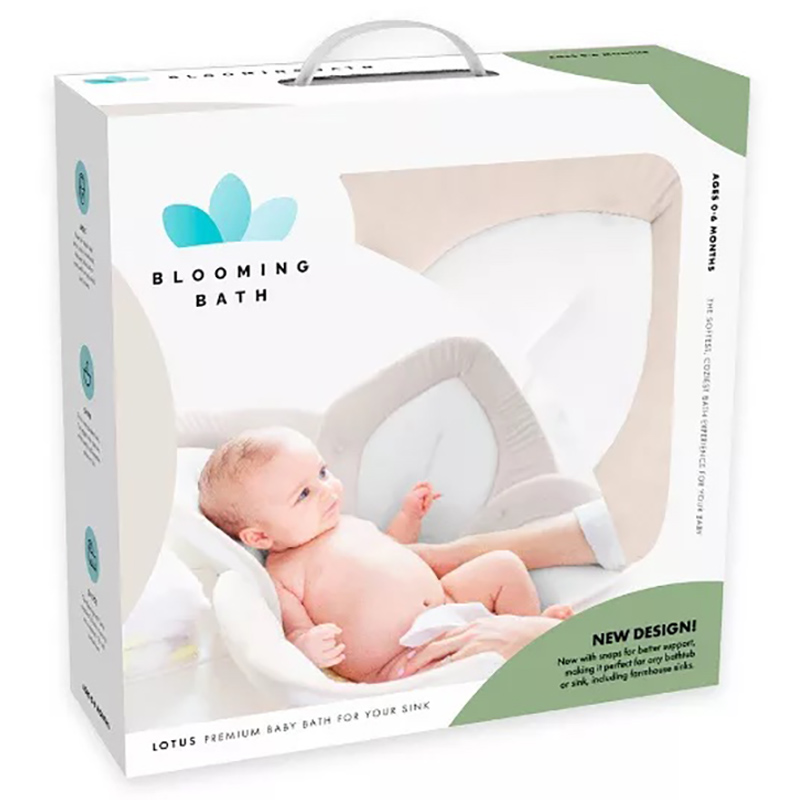 Blooming Bath - Lotus w/ Snaps - Cream/White/Olive