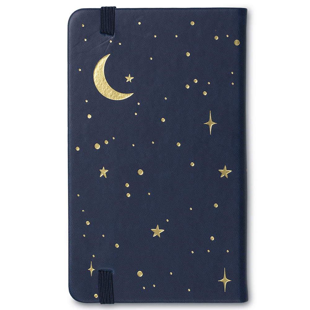 If - Bookaroo Pocket Notebook Journal - A6 - Moon & Stars