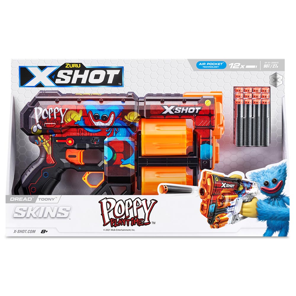 X-Shot - Skins Dread Poppy Playtime S1 w/ 12 Darts - Toony