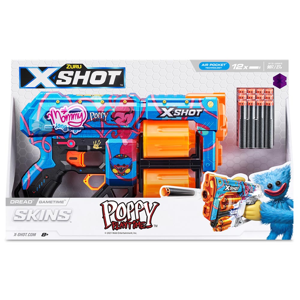 X-Shot - Skins Dread Poppy Playtime S1 w/ 12 Darts - Gametime