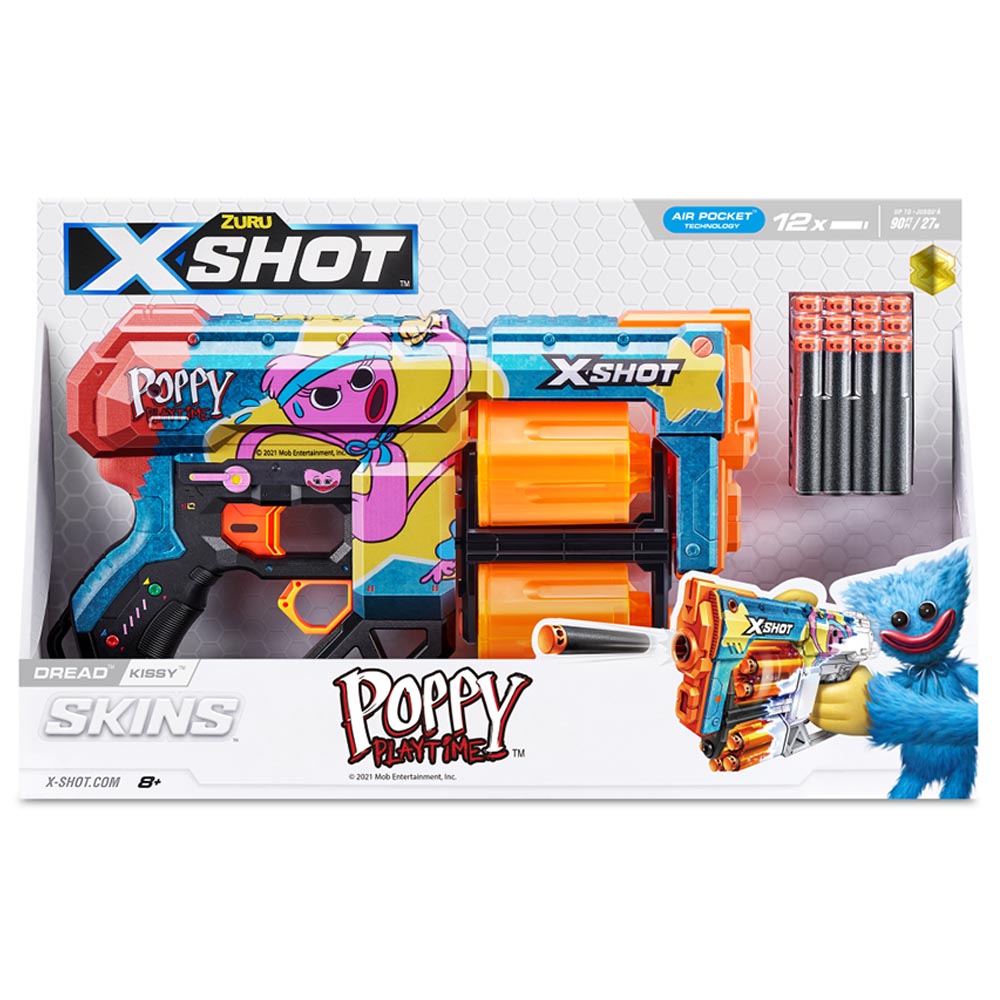 X-Shot - Skins Dread Poppy Playtime S1 w/ 12 Darts - Kissy