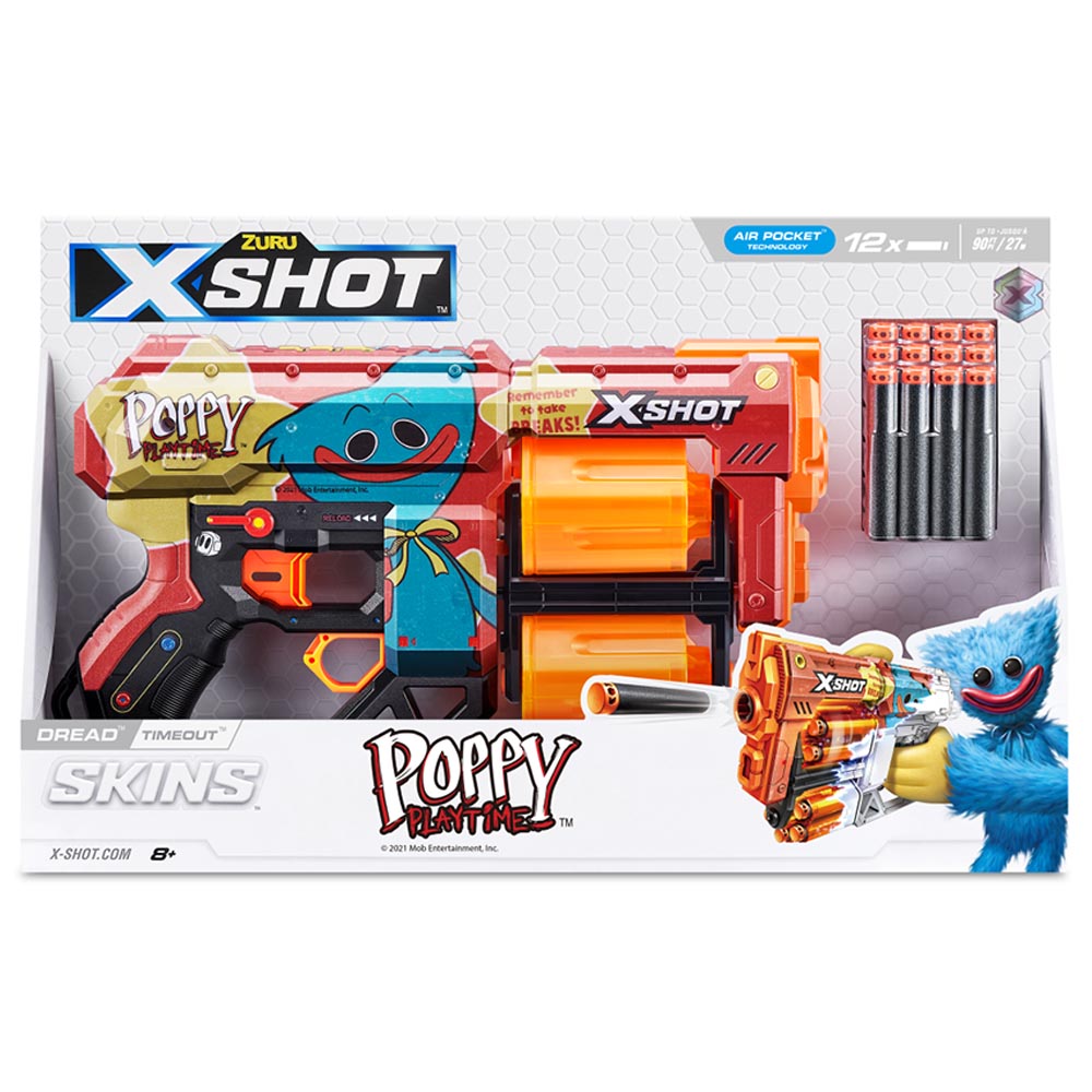 X-Shot - Skins Dread Poppy Playtime S1 w/ 12 Darts - Timeout