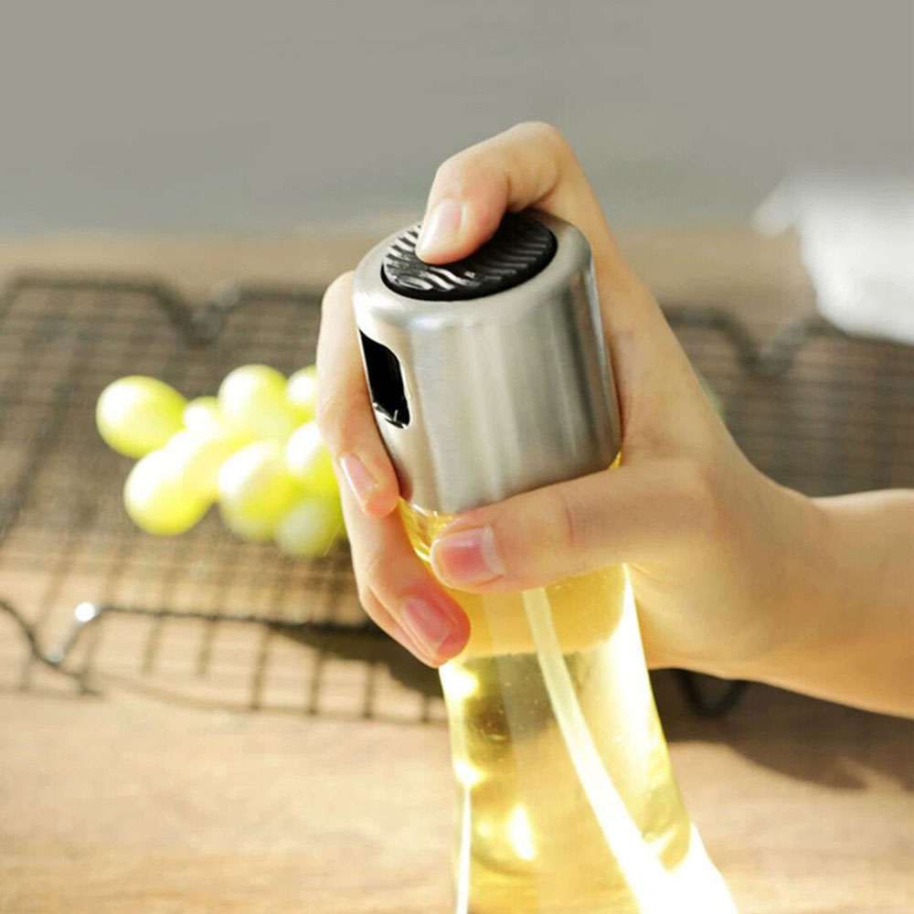 Fissman - Glass Oil Or Vinegar Spray Bottle - Clear - 180 ml