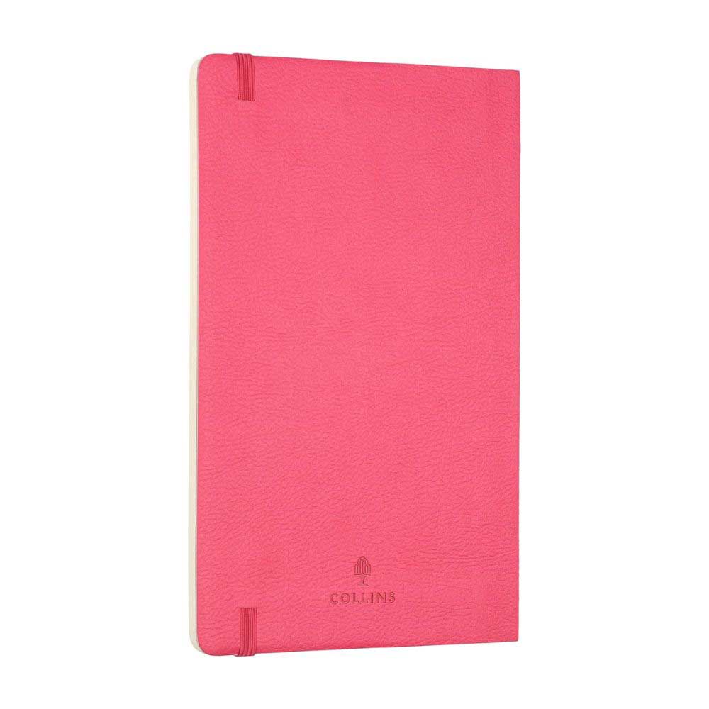 Collins - Clementine A5 Slim Ruled Notebook - Pink