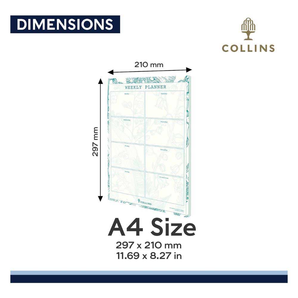 Collins - Tara A4 Weekly Desk Pad