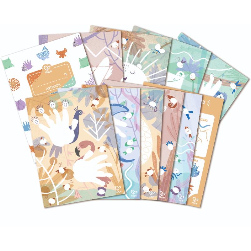 Hape - Creative Mess Finger Painting Art Set - 16pcs