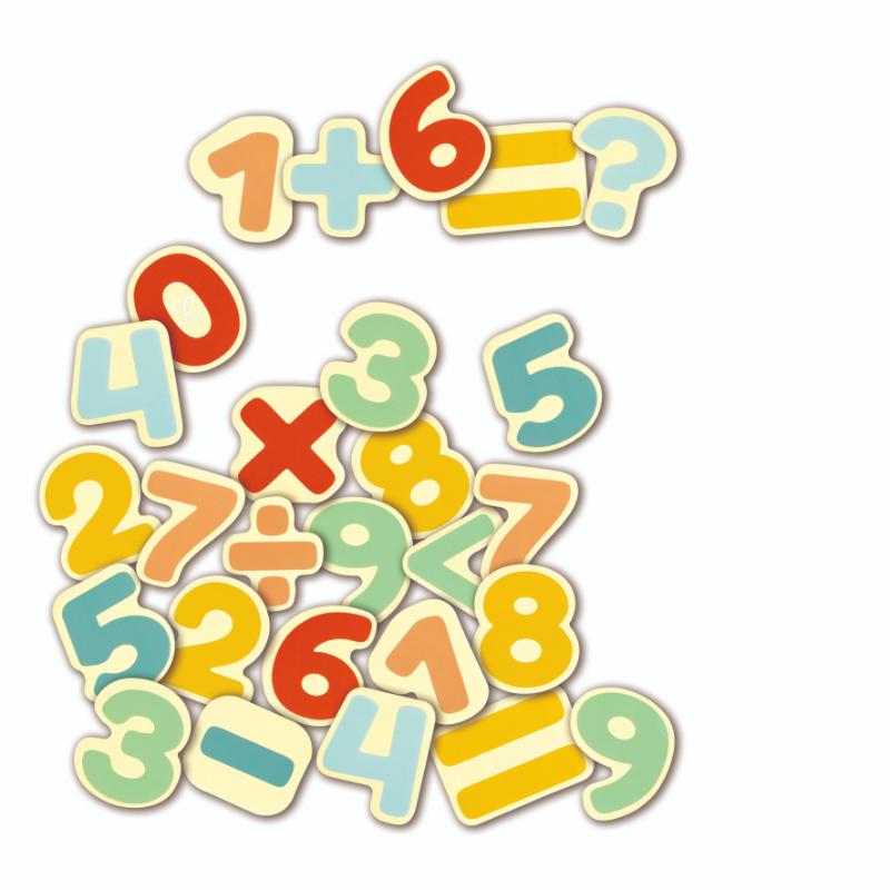 Hape - Wooden Magnetic Numbers - 54pcs