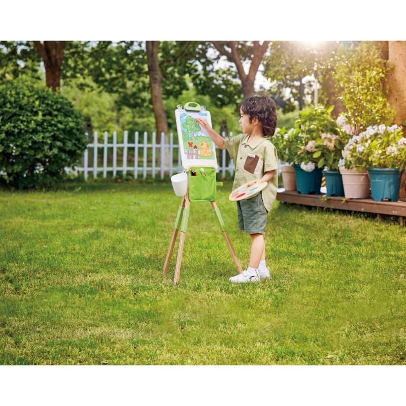 Hape - Bamboo Art Palette and Brush Kit - 7pcs