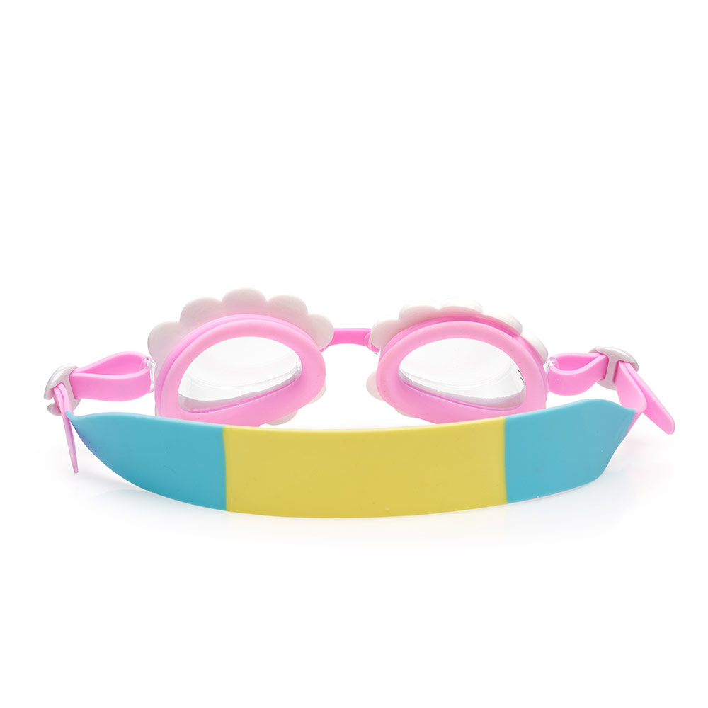 Bling2o - Aqua2Ude Flower-Shaped Swim Goggles For Kids - White