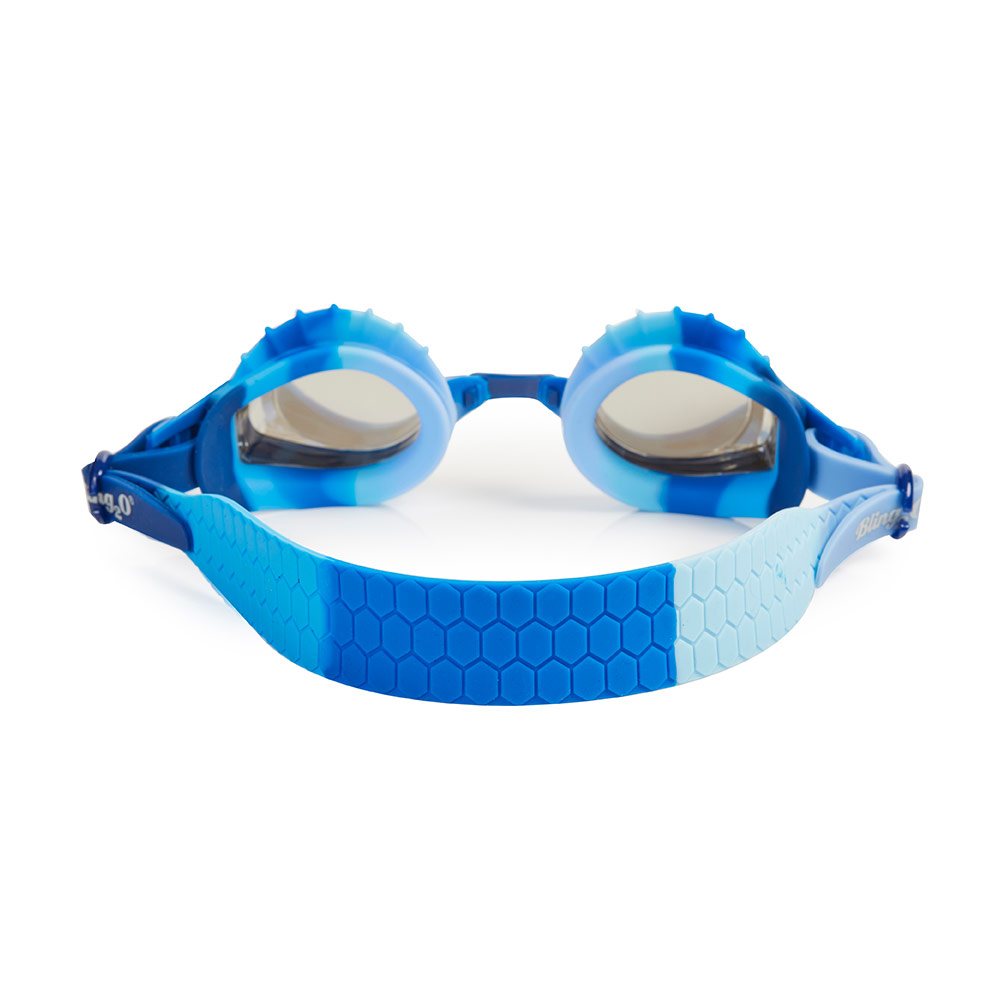 Bling2o - Draco Swim Goggles For Kids - Blue Dragon
