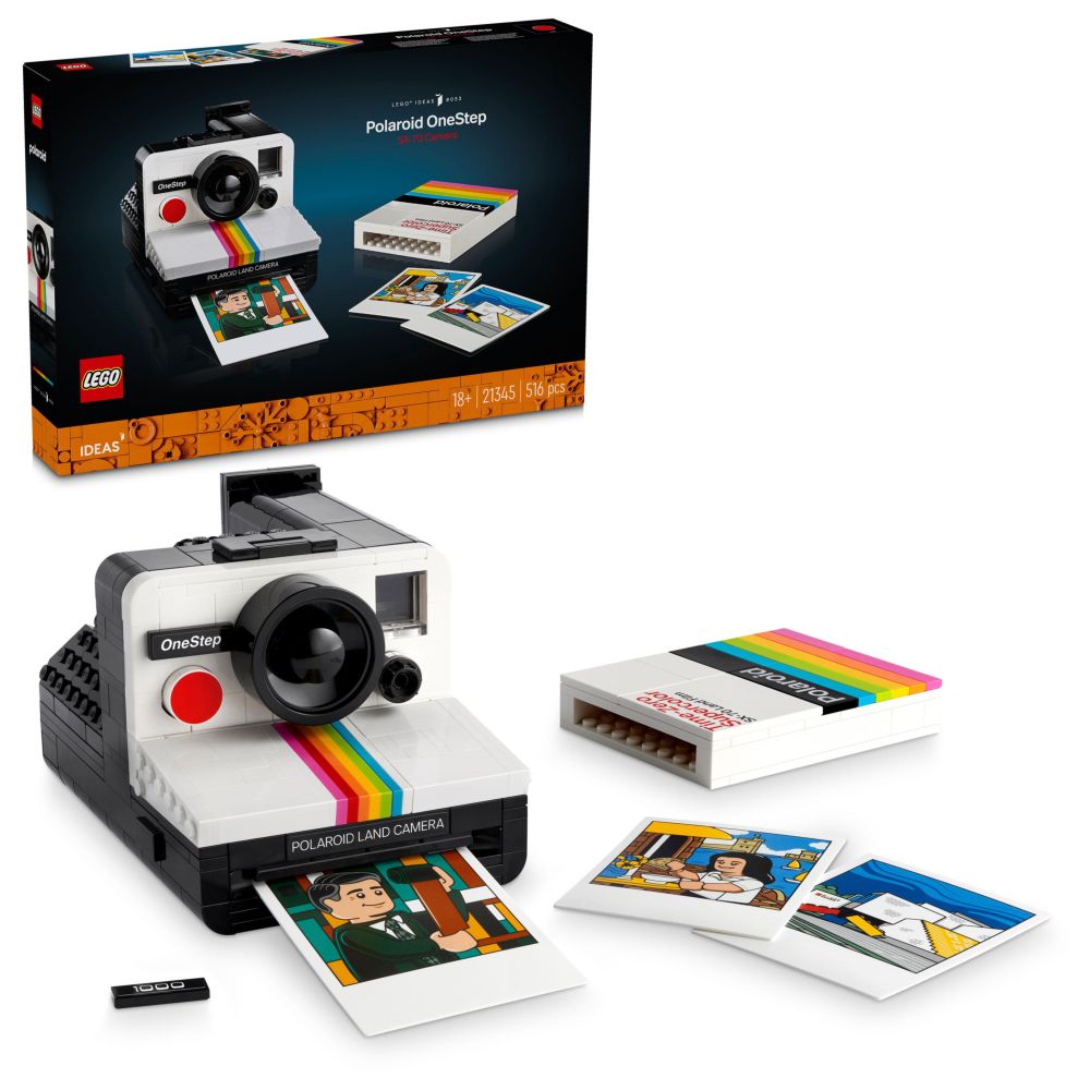Lego - 21345 Polaroid Onestep Sx-70 Camera V29 Building Playset - 516pcs