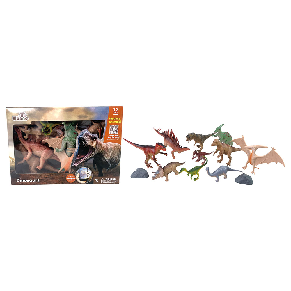 Wenno - Dinosaurs In Window Box - 12pcs