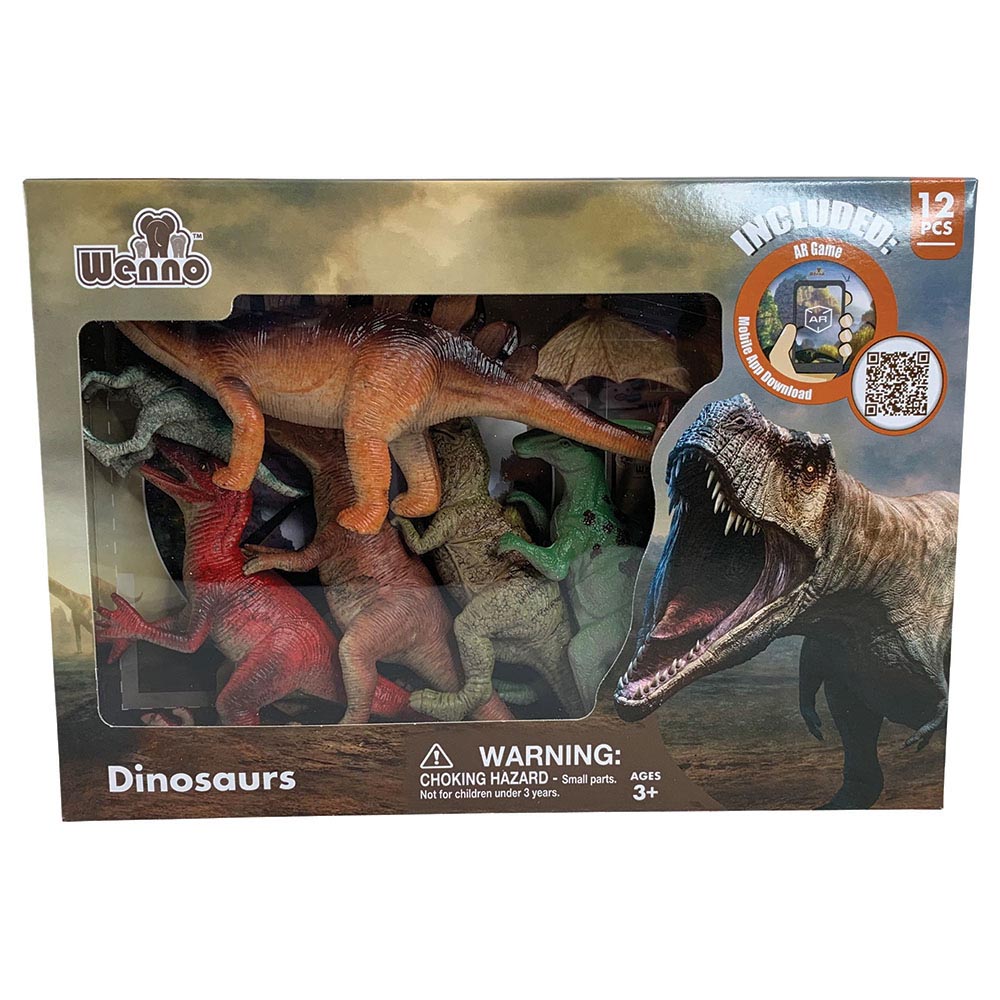 Wenno - Dinosaurs In Window Box - 12pcs