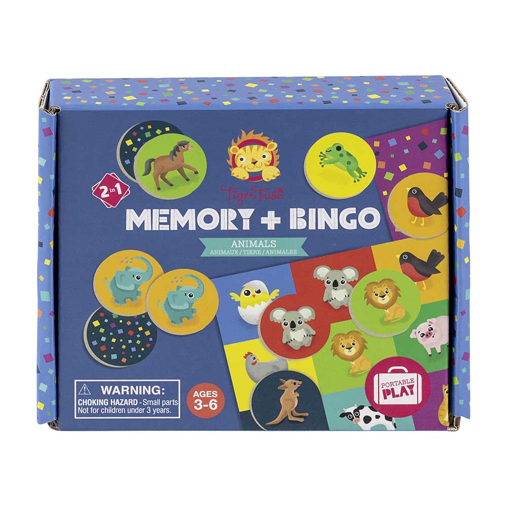 Tiger Tribe - Memory And Bingo Games - Animals