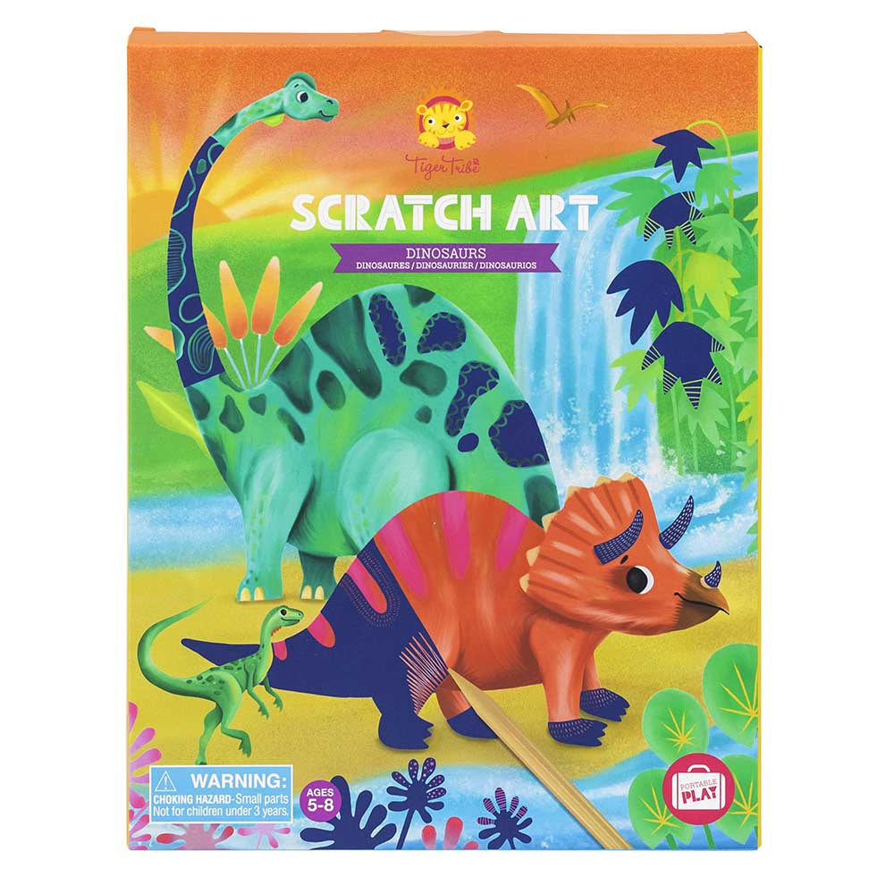 Tiger Tribe - Scratch Art Kit - Dinosaurs