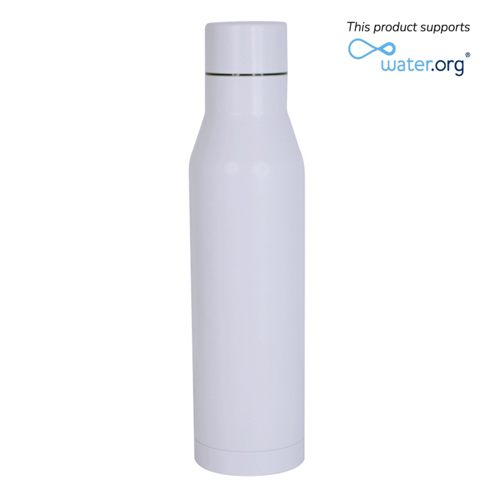 Hans Larsen - Hunfeld Stainless Steel Water Bottle - White - 500 ml