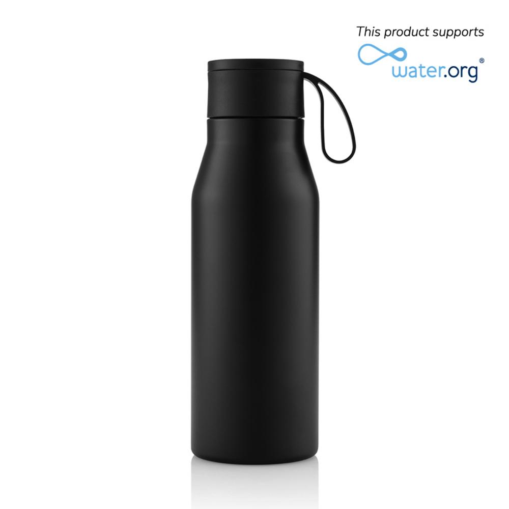 Hans Larsen - R-Nebra Stainless Steel Bottle - Black - 600 ml