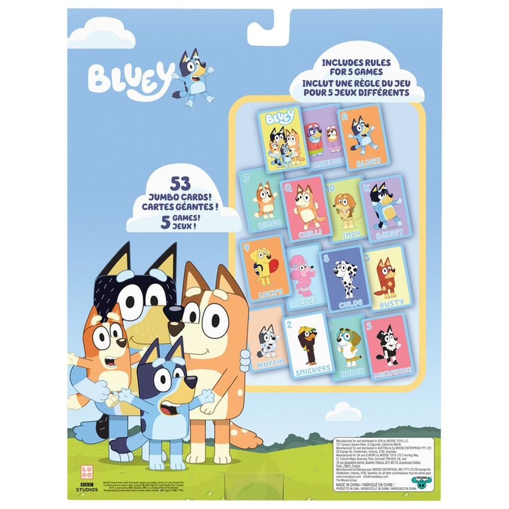 Bluey - 5-In-1 Card Game Set