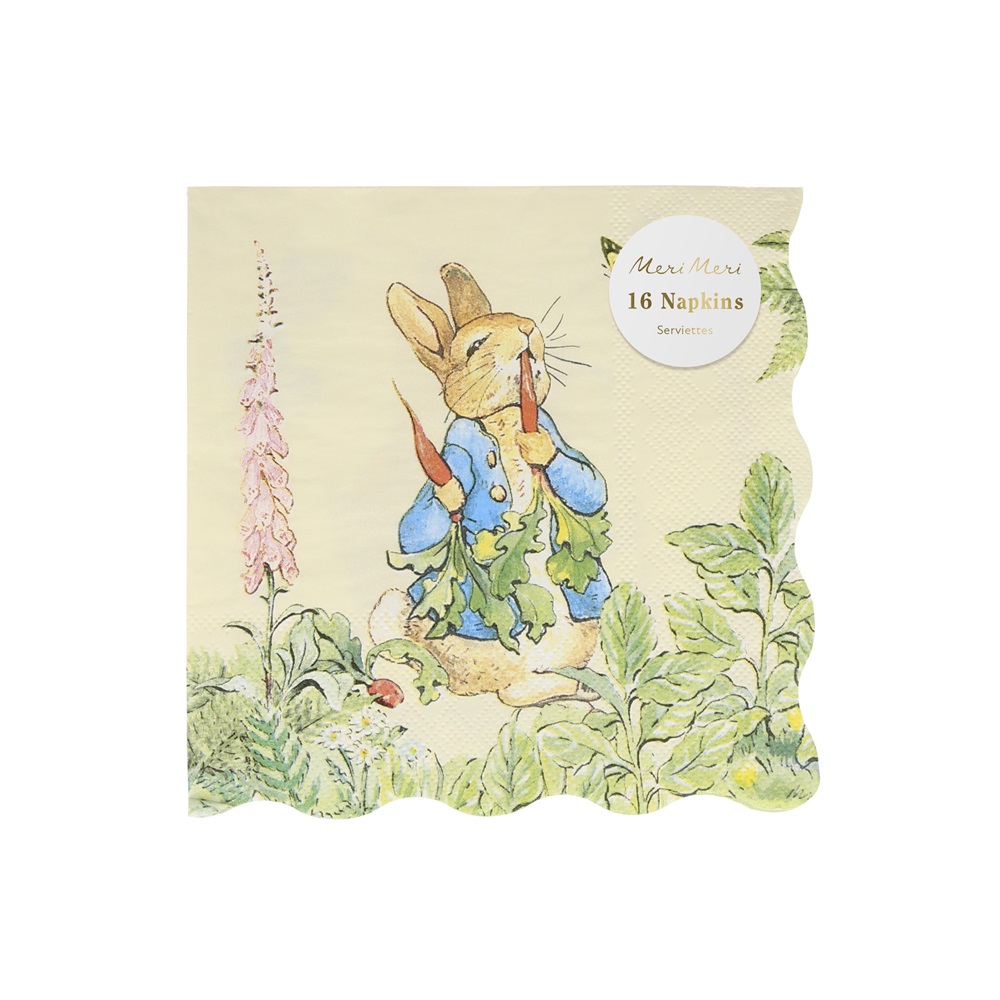 Meri Meri - Peter Rabbit In The Garden Large Napkins