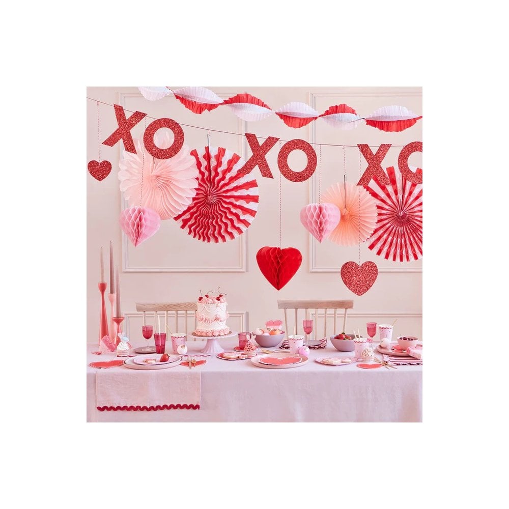 Meri Meri - Honeycomb Hearts Garland