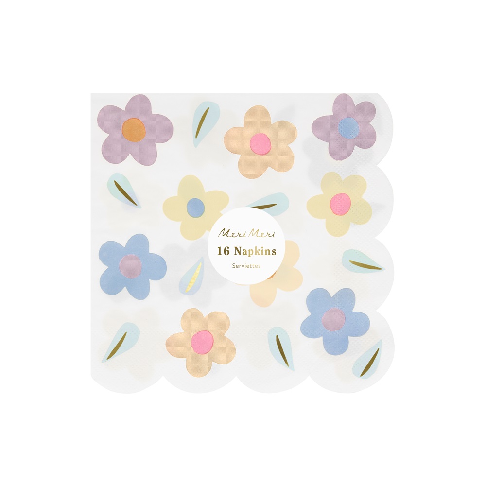 Meri Meri - Happy Flowers Large Napkins