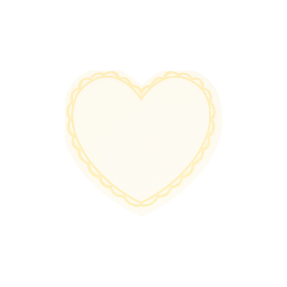 Meri Meri - Pastel Heart Small Napkins