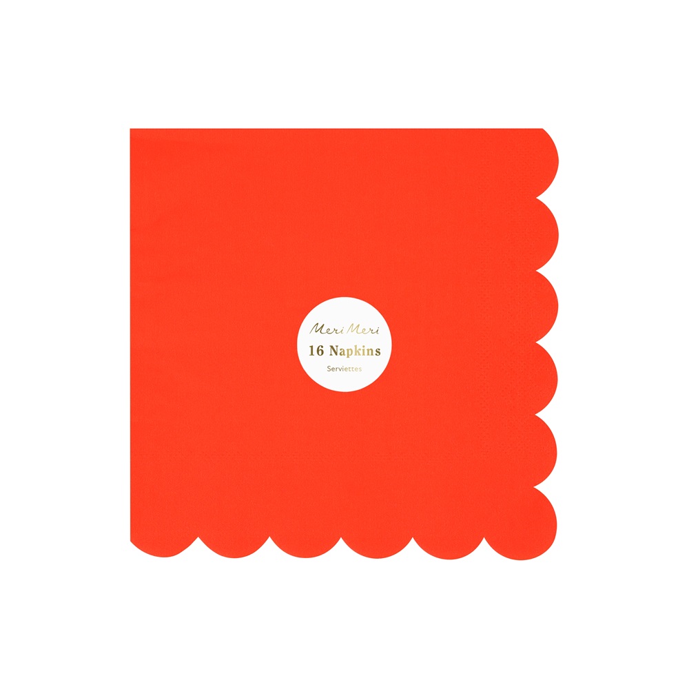 Meri Meri - Tomato Red Large Napkins