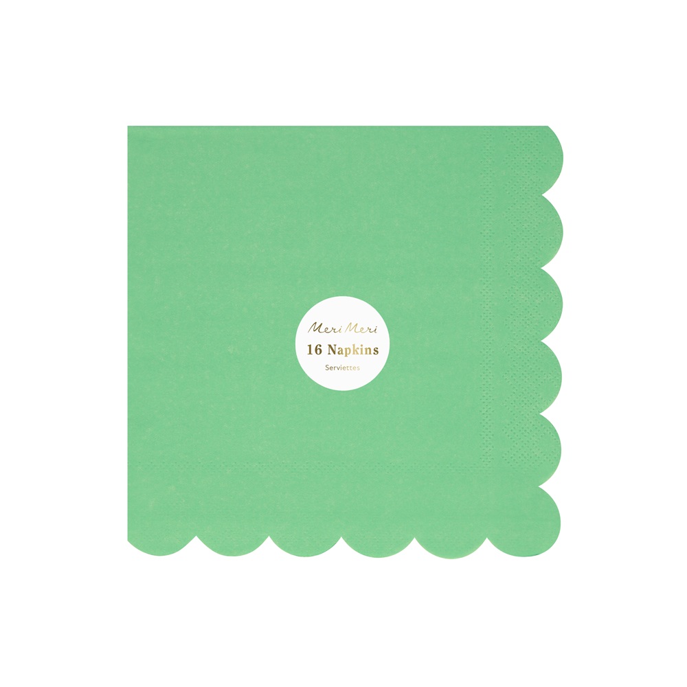 Meri Meri - Emerald Green Large Napkins