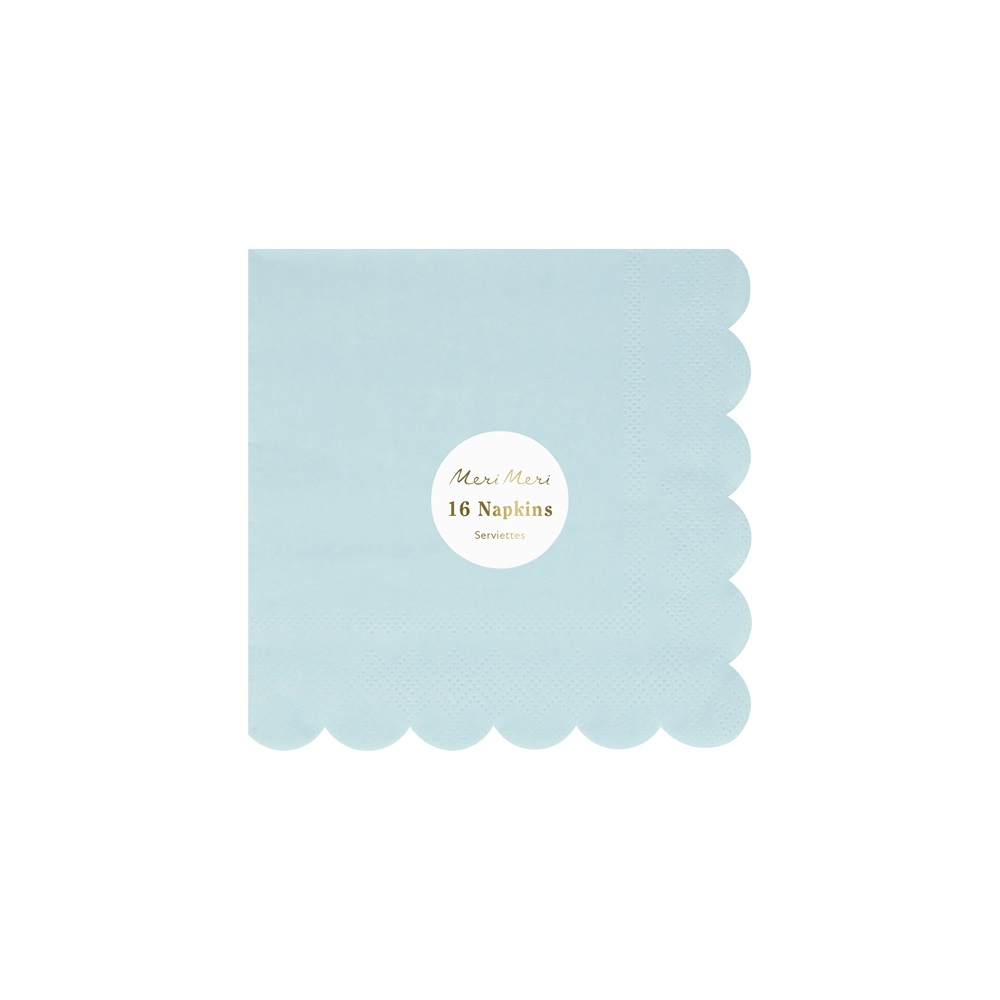 Meri Meri - Summer Sky Blue Small Napkins