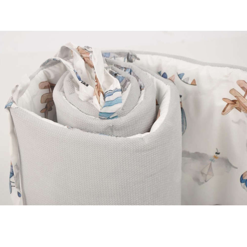 Baby Dream - Set For Crib - 4pcs - Grey