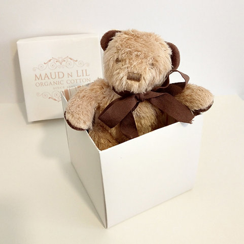 Maud n Lil - Organic Mini Teddy Bear - Brown