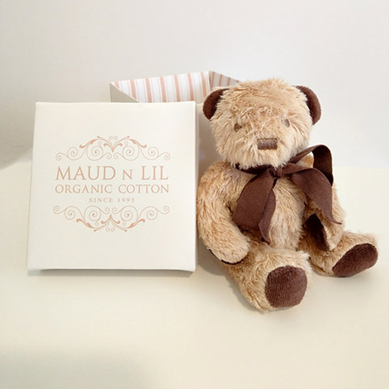 Maud n Lil - Organic Mini Teddy Bear - Brown