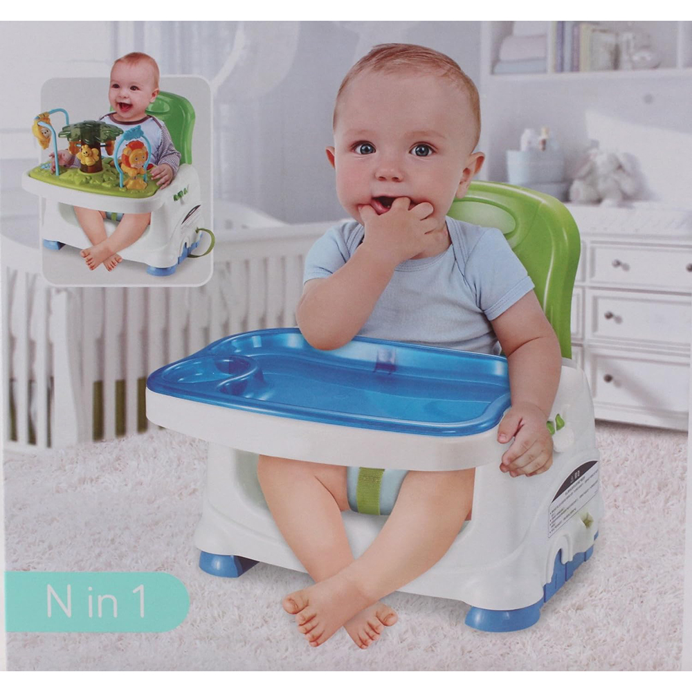 Little Angel - Baby Booster Dining Chair Adjustable Seat - Blue