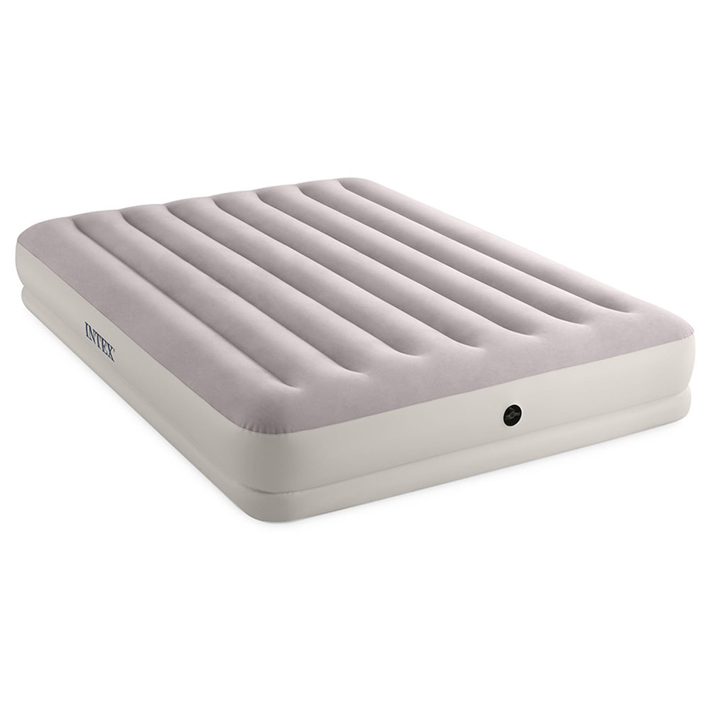 Intex - Dura-Beam Prestige Airbed w/ USB150 Air Pump - Queen