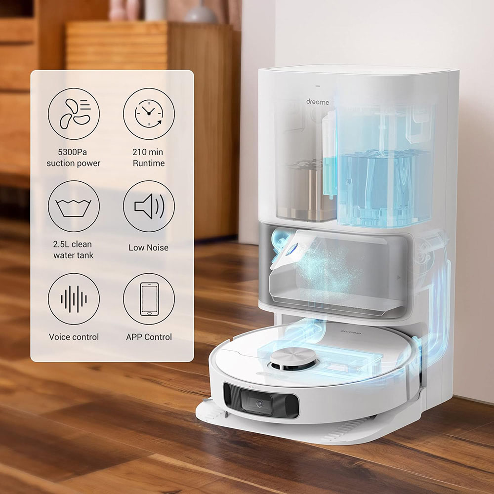 Dreame - Ultra Robot Vacuum Cleaner & Mop L10s - White
