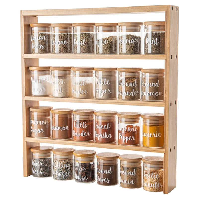 Little Storage - Bamboo Standing 4 Tier Shelf - Brown