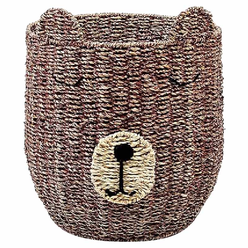 Homesmiths - Bear Shape Storage Basket - Seagrass - 38 X 46cm