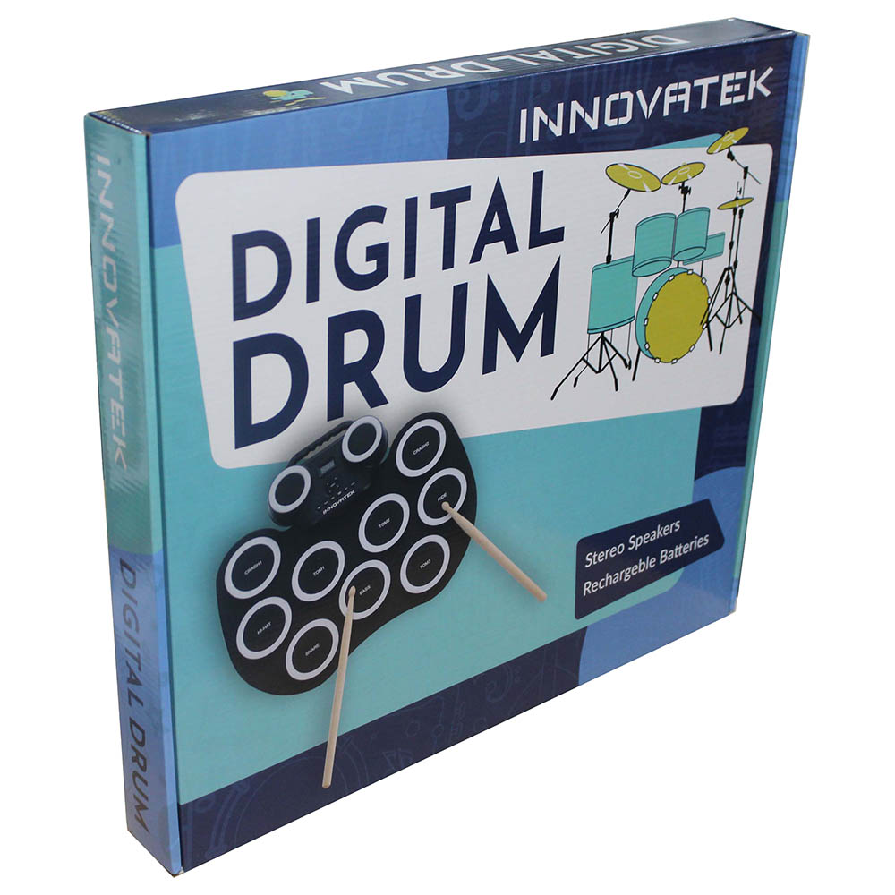 Innovatek - LED Digital Speaker Drum Set - Black