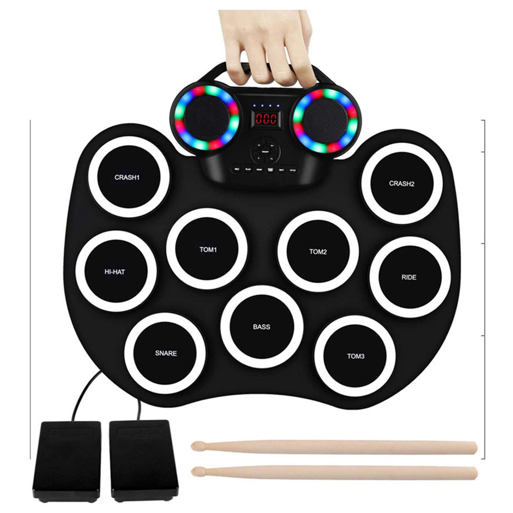 Innovatek - LED Digital Speaker Drum Set - Black