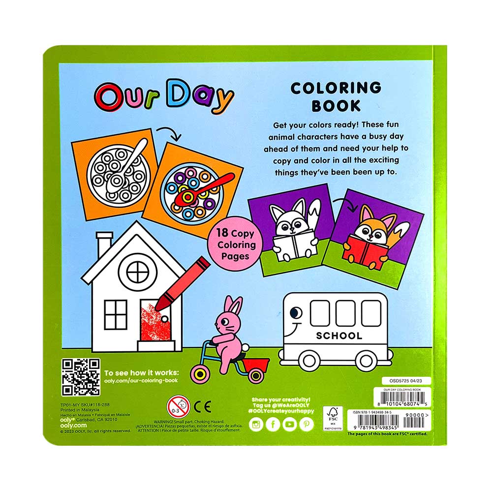 Ooly - Copy Coloring Book - Our Day