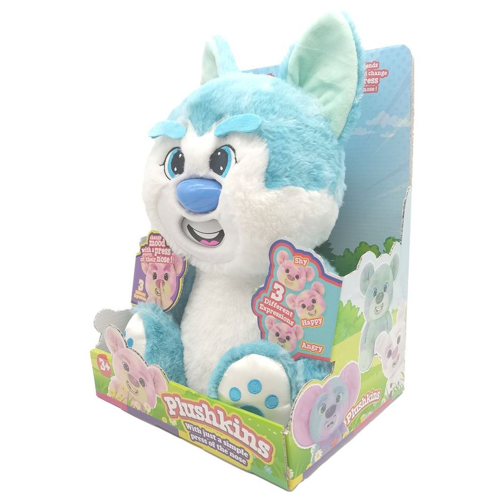 Plushkins - Wolfie Plush Toy - Blue