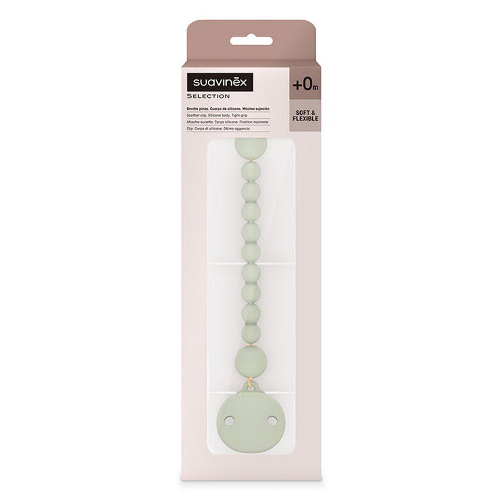 Suavinex - Soother Clip Silicone - Green