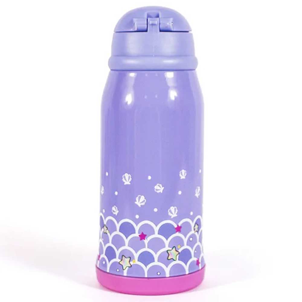 Milk&Moo - Stainless Steel Water Bottle With Mermaid Bag - 550ml