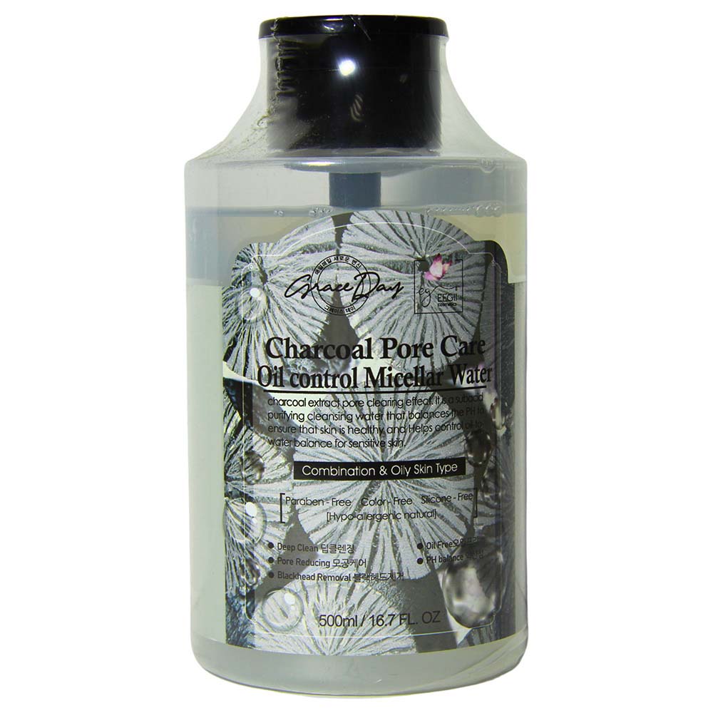 Grace Day - Charcoal Micellar Cleansing Water - 500ml