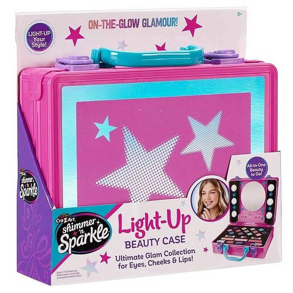 Shimmer 'N Sparkle - Light-Up Beauty Case - Pink