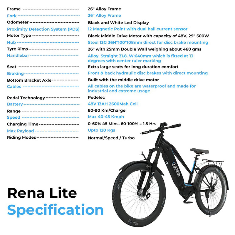 Megastar - Rena Lite Electric Bicycle - 48V - 26-Inch - Green