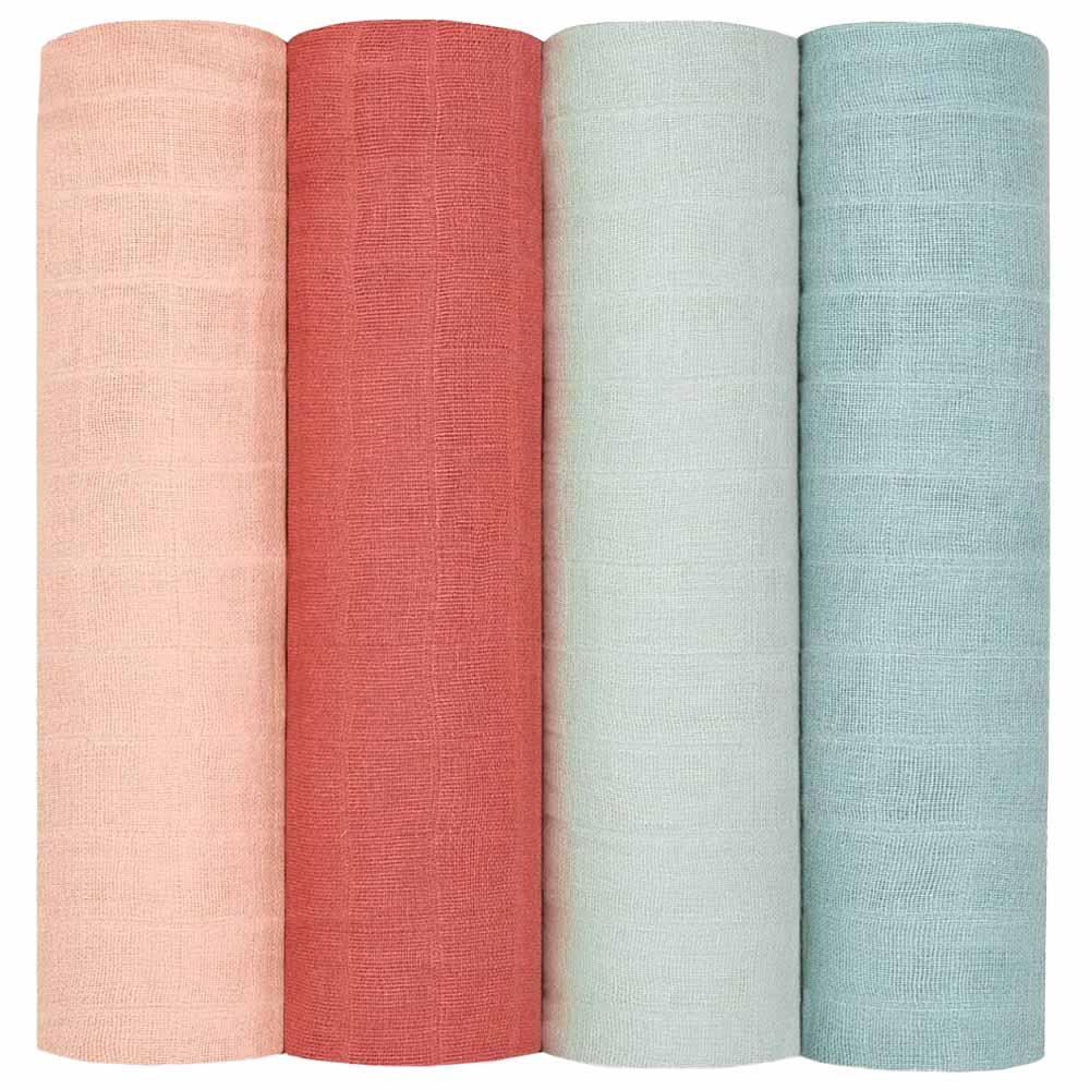 Aden + Anais - Mother Earth Organic Cotton Swaddle - Large - 4pcs