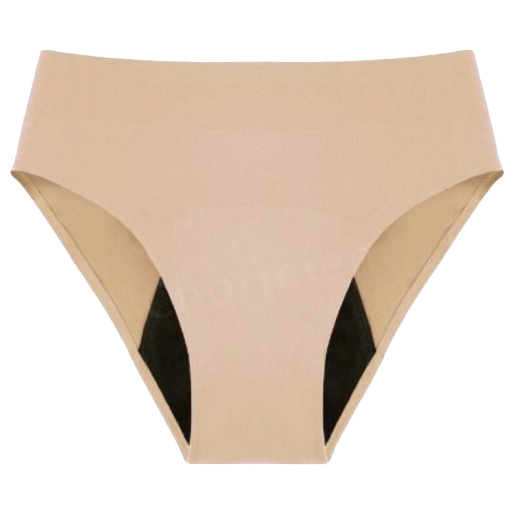 Bodi Fresh - High Waist Brief Period Protection Underwear - Nude