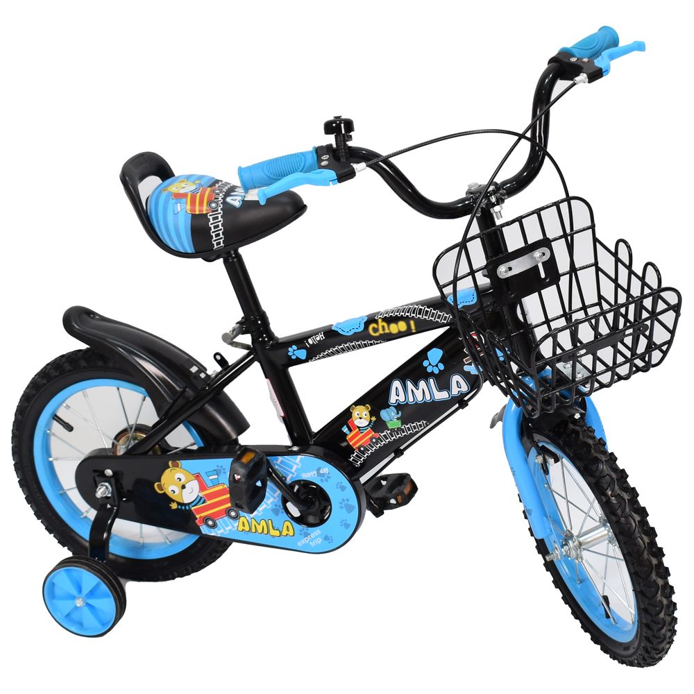 Amla - B07-14B Bicycle - 14-Inch - Blue